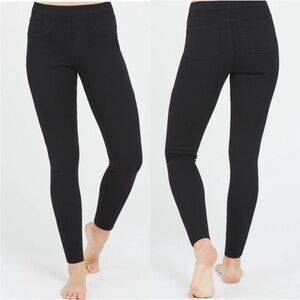 Spanx Black Jean-ish Pull On High Rise Jeggings Womens Size Small